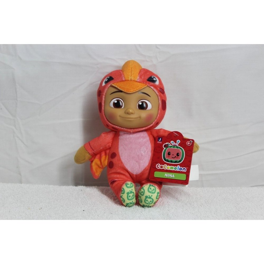 Cocomelon 8" Nina Dino Little Plush - Dinosaur Themed Red and green NWT